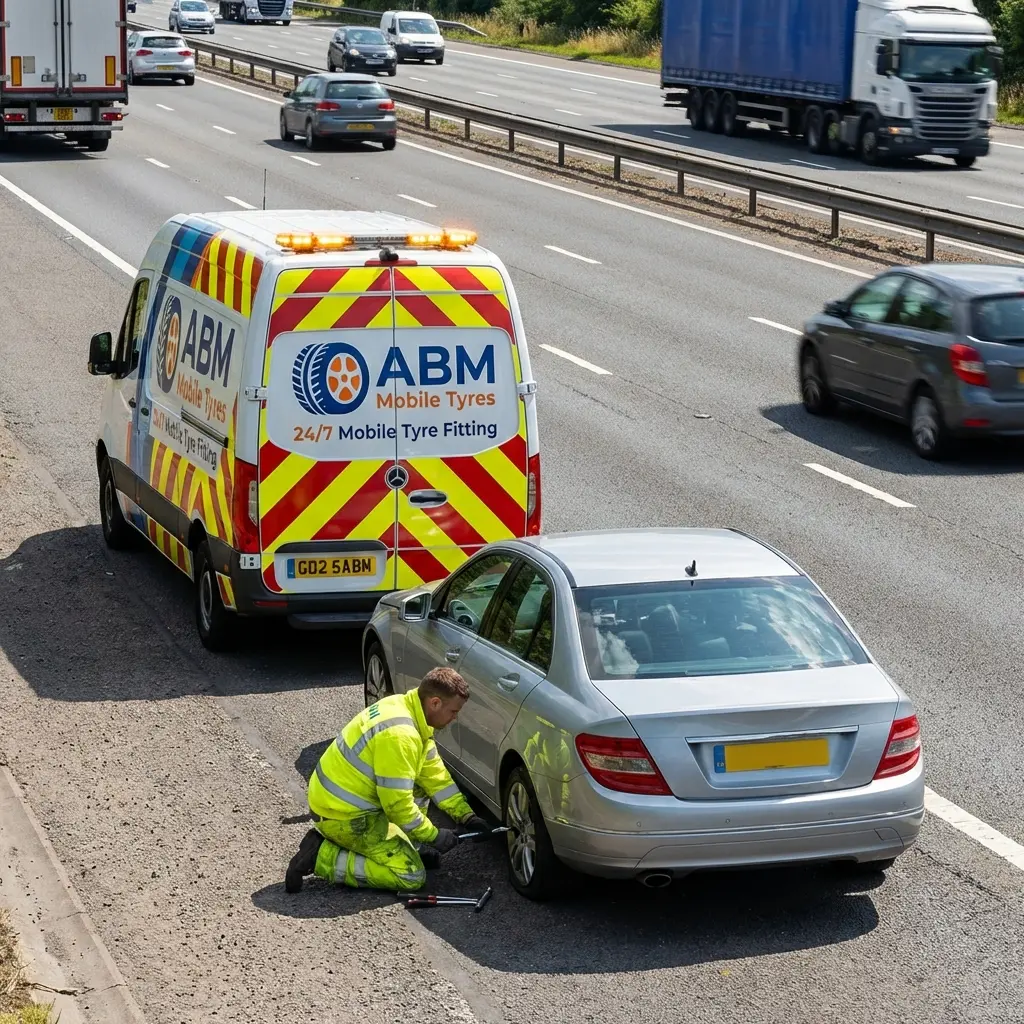 ABM Mobile Tyres providing emergency mobile tyre fitting